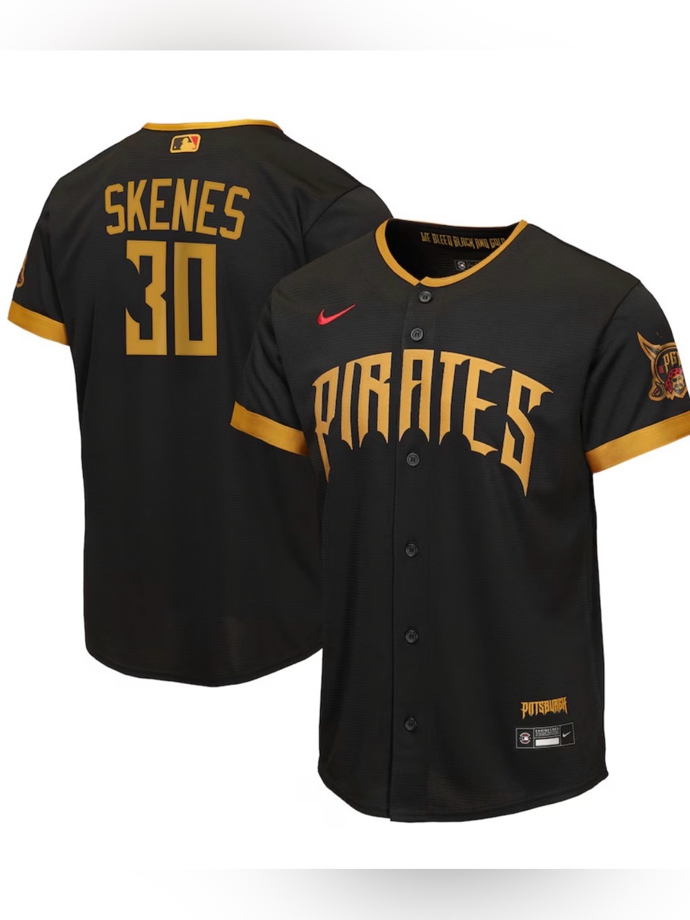 NWT Authentic Nike Pittsburgh Pirates Paul Skenes MLB Jersey